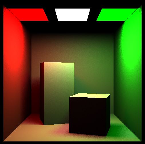 Example of raytraced scene using our library